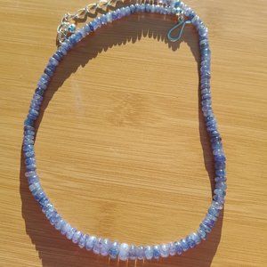 Jay King, DTR mine finds Tanzanite necklace 925 Sterling Silver, stunning